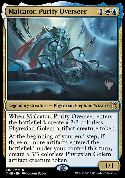 Malcator, Purity Overseer [Phyrexia: All Will Be One Prerelease Promos]