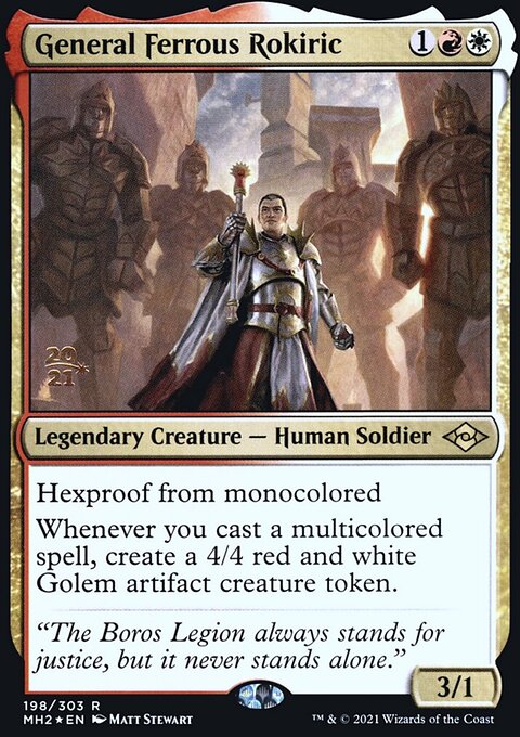 General Ferrous Rokiric [Modern Horizons 2 Prerelease Promos]