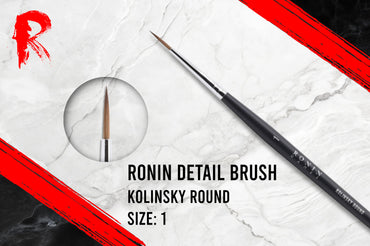 Ronin Games Brushes - Kolinsky Sable Brush - Size 1