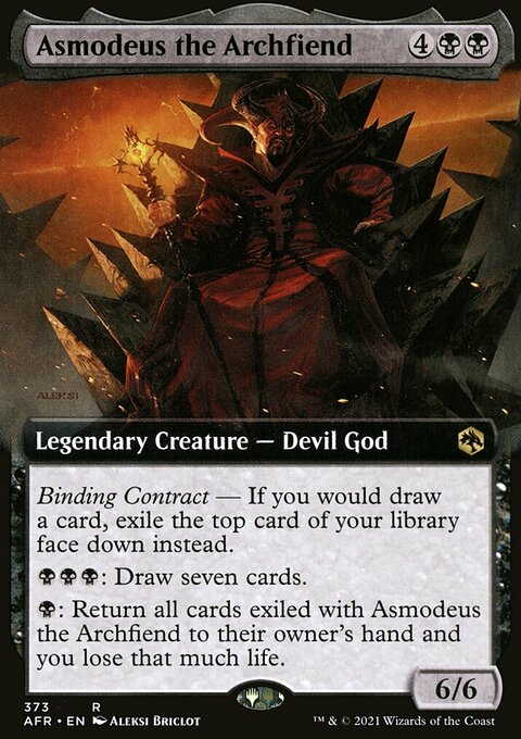 Asmodeus the Archfiend (Extended Art) [Dungeons & Dragons: Adventures in the Forgotten Realms]