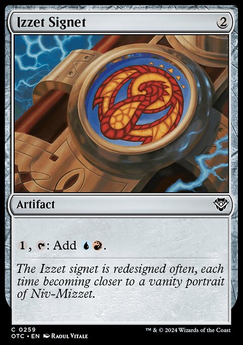 Izzet Signet [Outlaws of Thunder Junction Commander]