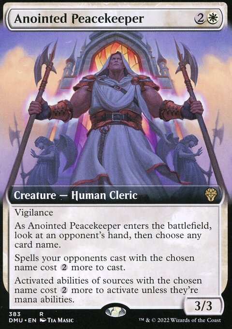 Anointed Peacekeeper (Extended Art) [Dominaria United]