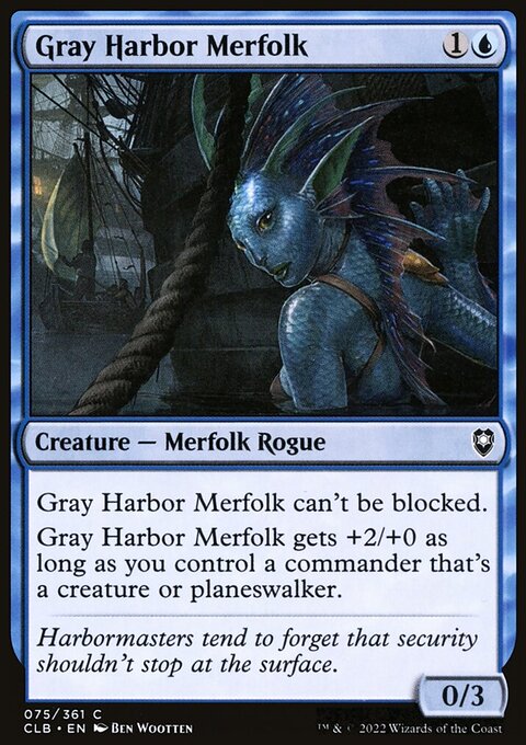 Gray Harbor Merfolk [Commander Legends: Battle for Baldur's Gate]