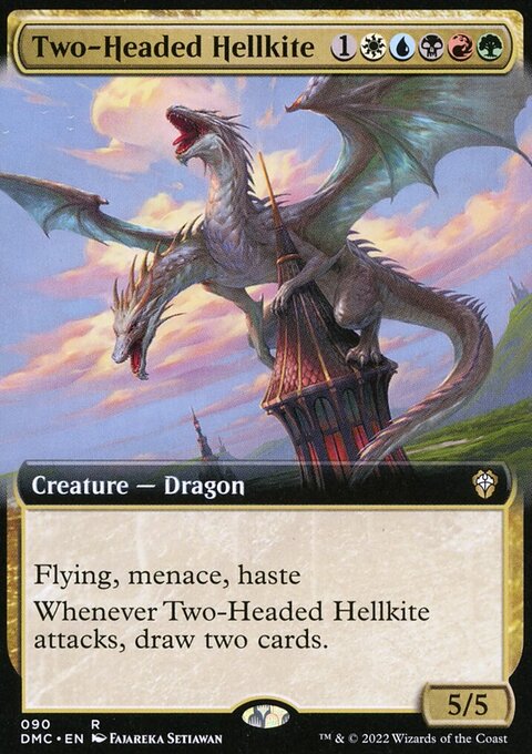 Two-Headed Hellkite (Extended Art) [Dominaria United Commander]