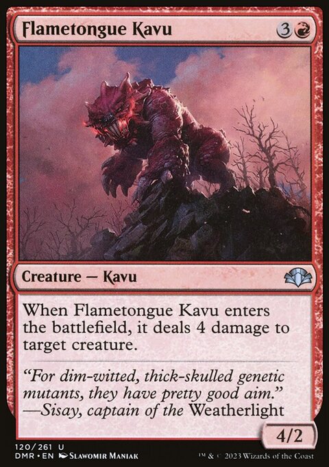 Flametongue Kavu [Dominaria Remastered]
