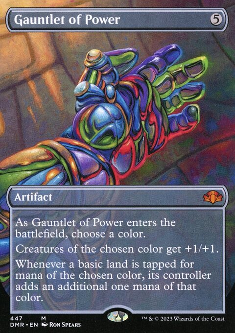Gauntlet of Power (Borderless Alternate Art) [Dominaria Remastered]