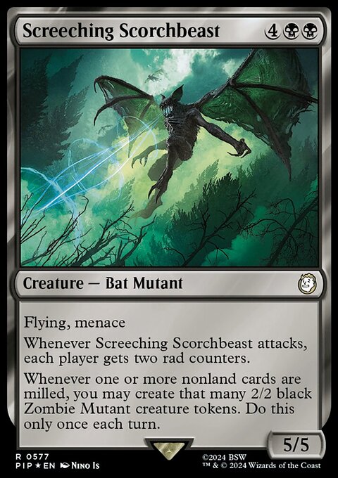 Screeching Scorchbeast (Surge Foil) [Fallout]