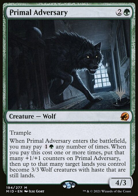 Primal Adversary (Promo Pack) [Innistrad: Midnight Hunt Promos]