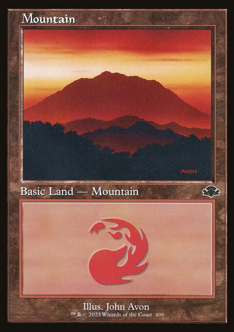Mountain (409) (Retro) [Dominaria Remastered]