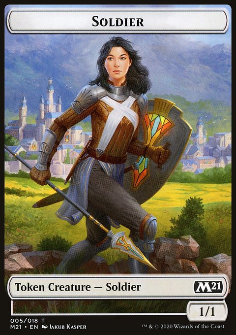 Soldier // Weird Double-Sided Token [Core Set 2021 Tokens]
