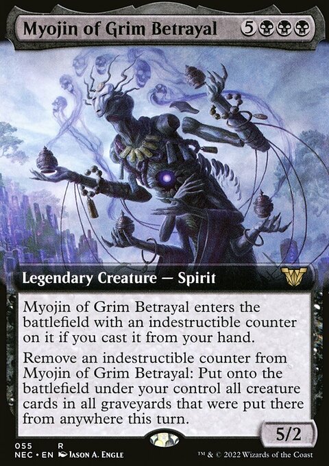 Myojin of Grim Betrayal (Extended Art) [Kamigawa: Neon Dynasty Commander]
