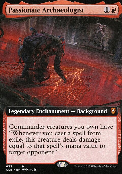 Passionate Archaeologist (Extended Art) [Commander Legends: Battle for Baldur's Gate]