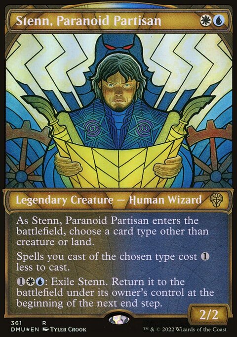 Stenn, Paranoid Partisan (Showcase Textured) [Dominaria United]