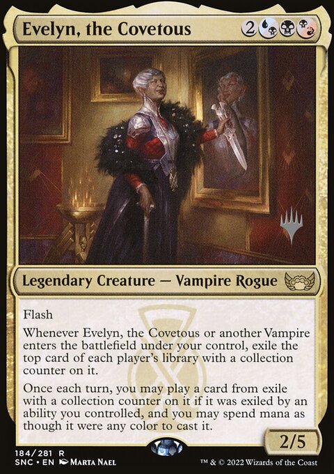 Evelyn, the Covetous (Promo Pack) [Streets of New Capenna Promos]