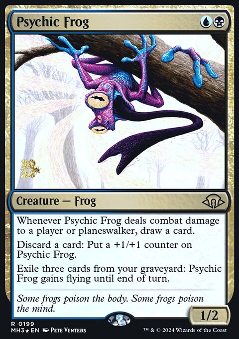 Psychic Frog [Modern Horizons 3 Prerelease Promos]