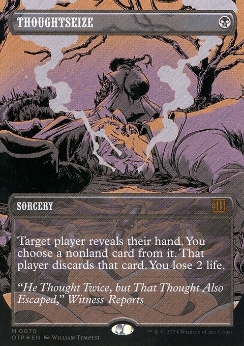Thoughtseize (Textured Foil) [Outlaws of Thunder Junction: Breaking News]