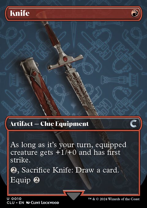 Knife (Borderless) [Ravnica: Clue Edition]