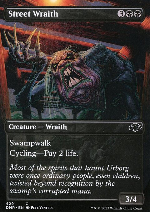 Street Wraith (Borderless Alternate Art) [Dominaria Remastered]