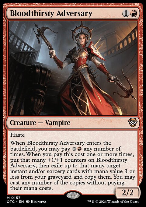 Bloodthirsty Adversary [Outlaws of Thunder Junction Commander]