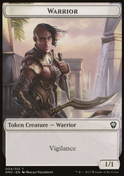 Zombie Knight // Warrior Double-Sided Token [Dominaria United Commander Tokens]