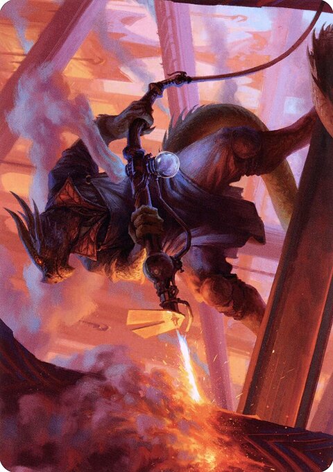 Plasma Jockey Art Card (Gold-Stamped Signature) [Streets of New Capenna Art Series]