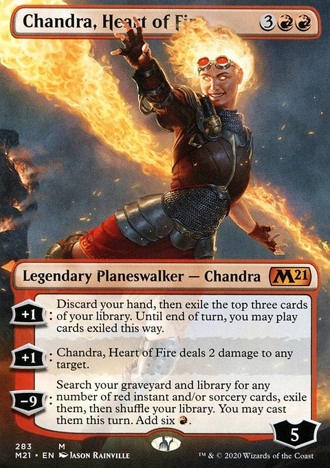 Chandra, Heart of Fire (Borderless) [Core Set 2021]