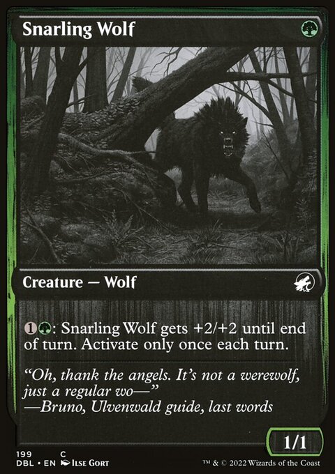 Snarling Wolf (199) [Innistrad: Double Feature]