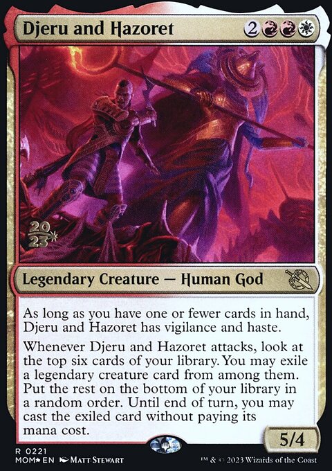 Djeru and Hazoret [March of the Machine Prerelease Promos]