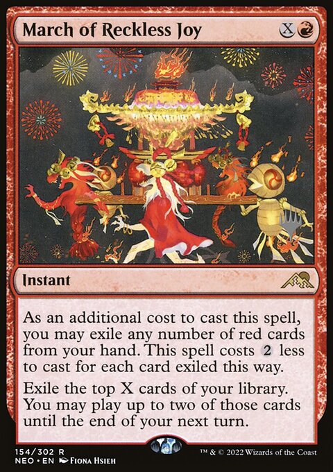 March of Reckless Joy (Promo Pack) [Kamigawa: Neon Dynasty Promos]