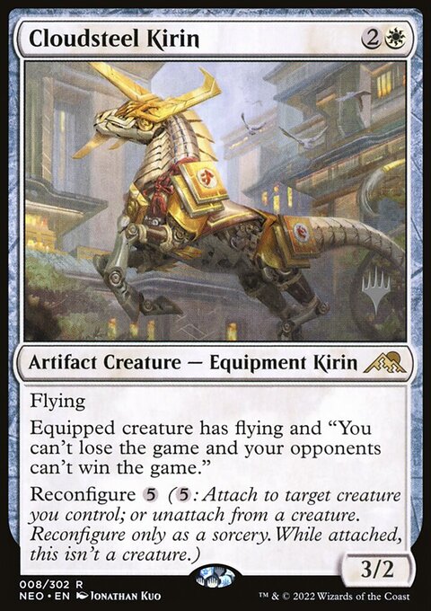 Cloudsteel Kirin (Promo Pack) [Kamigawa: Neon Dynasty Promos]