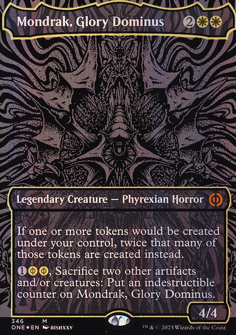 Mondrak, Glory Dominus (Oil Slick Raised Foil) [Phyrexia: All Will Be One]