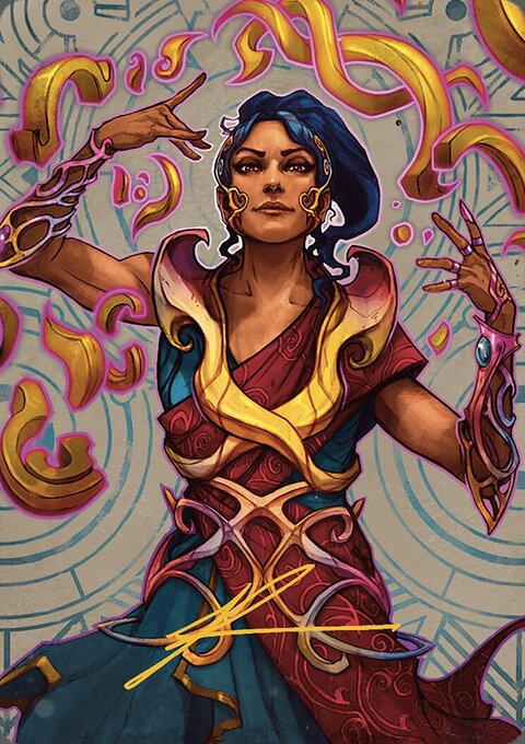 Saheeli, the Sun's Brilliance Art Card [The Lost Caverns of Ixalan Art Series]