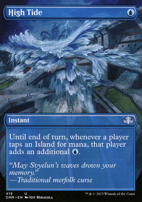 High Tide (Borderless Alternate Art) [Dominaria Remastered]