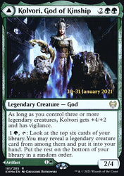 Kolvori, God of Kinship // The Ringhart Crest [Kaldheim Prerelease Promos]