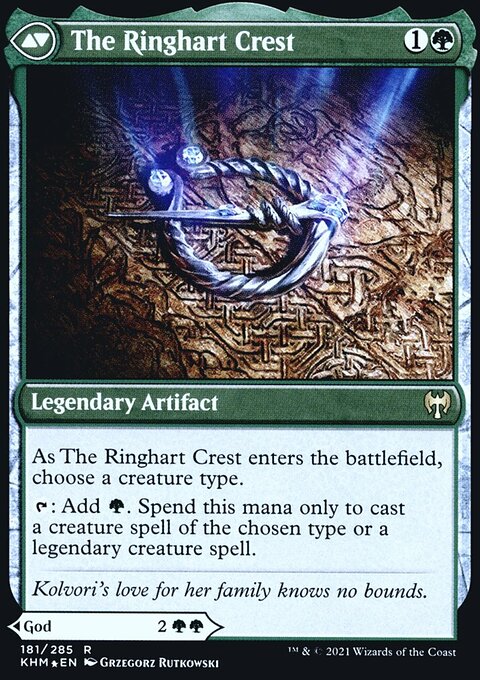Kolvori, God of Kinship // The Ringhart Crest [Kaldheim Prerelease Promos]