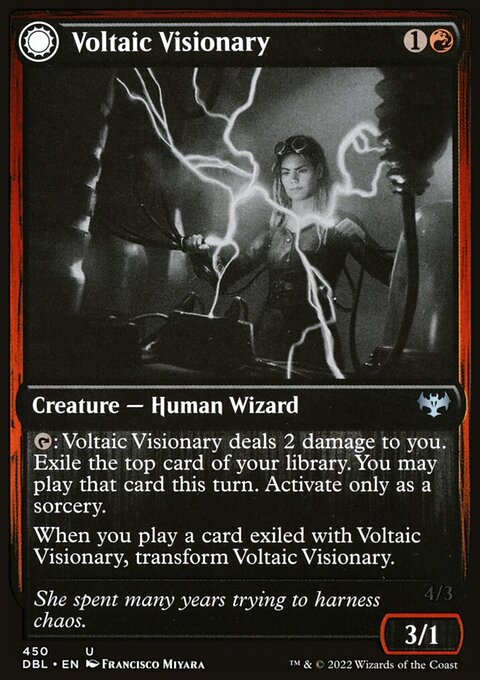 Voltaic Visionary // Volt-Charged Berserker [Innistrad: Double Feature]