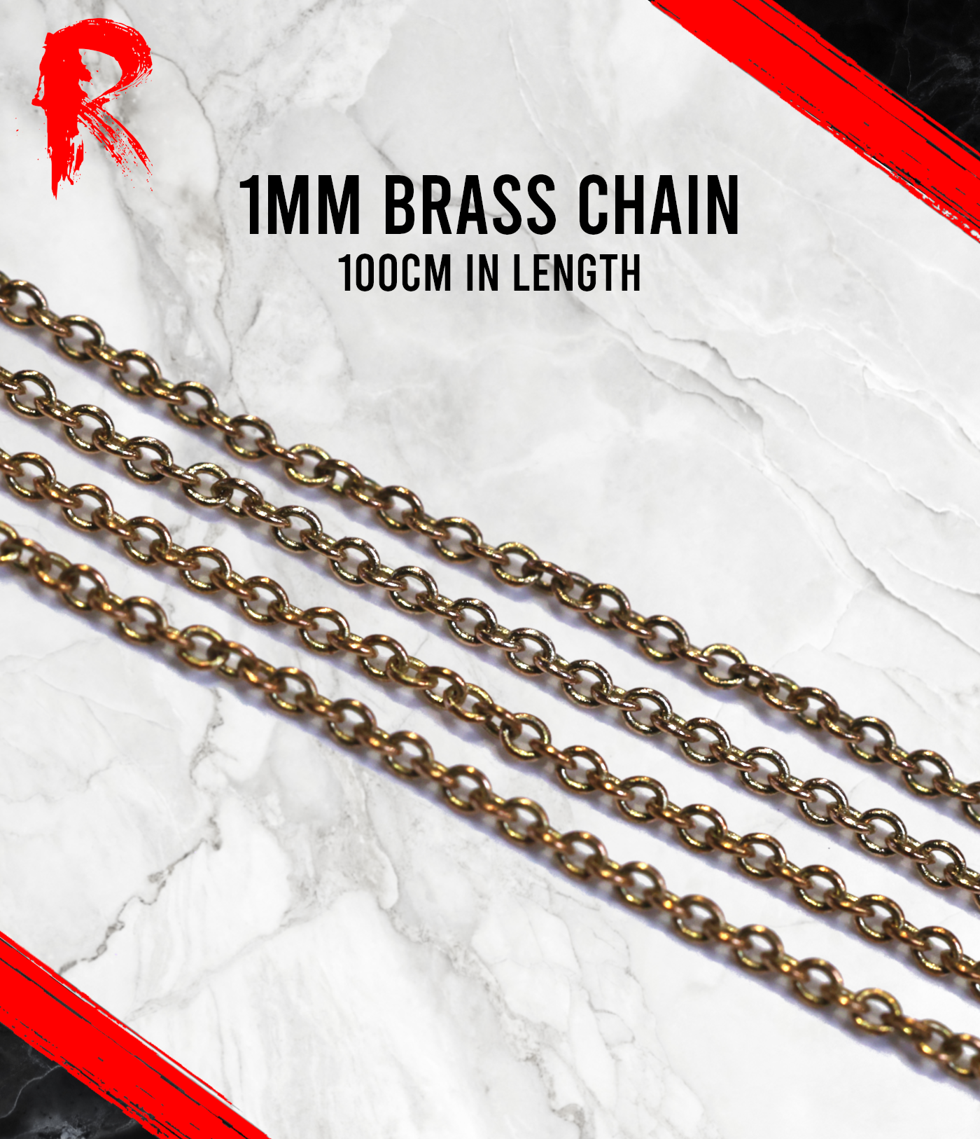 Brass Hobby Chain - 1mm