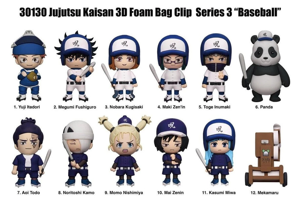 Jujutsu Kaisen - 3D PVC Bag Clips Blind Bag