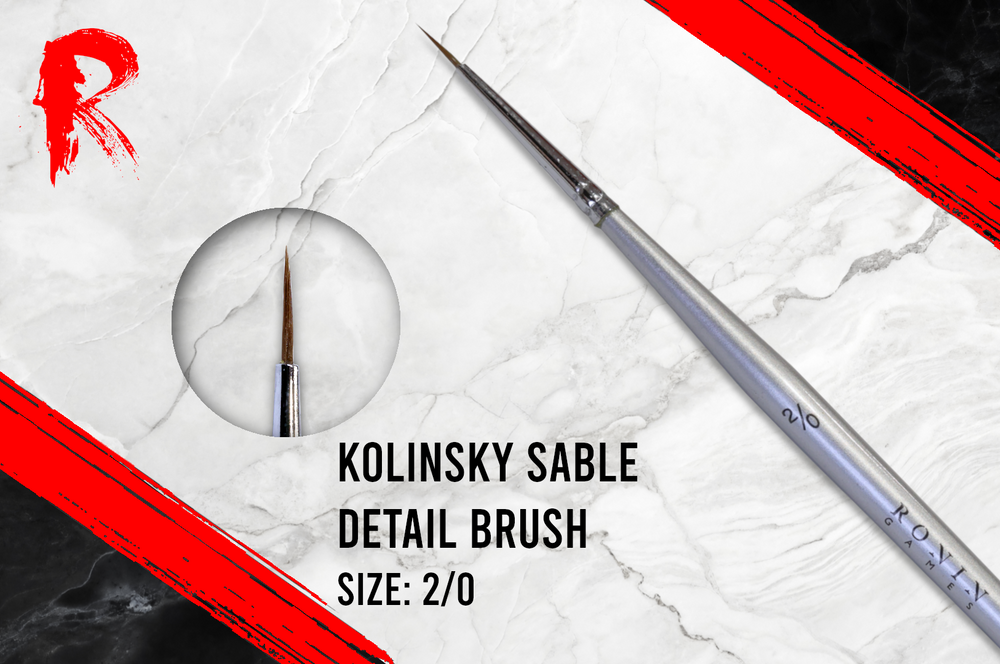 Ronin Games Brushes - Kolinsky Sable Brush No.2/0