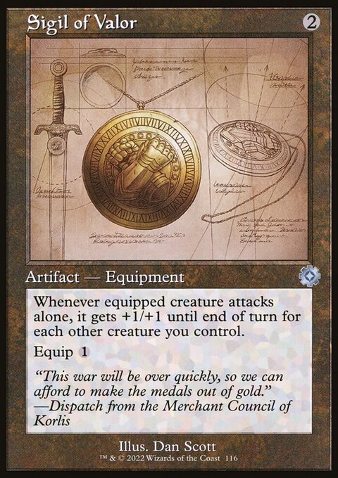 Sigil of Valor (Retro Schematic) (Serialized) [The Brothers' War Retro Artifacts]