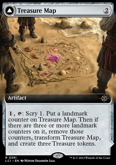 Treasure Map // Treasure Cove (Extended Art) [The Lost Caverns of Ixalan]