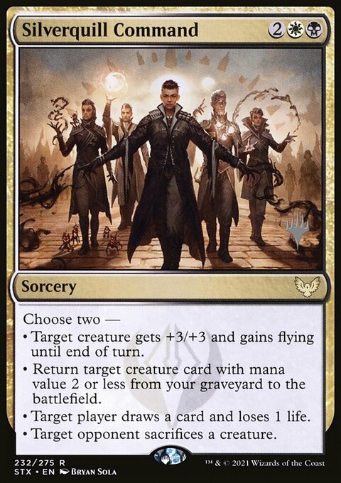 Silverquill Command (Promo Pack) [Strixhaven: School of Mages Promos]