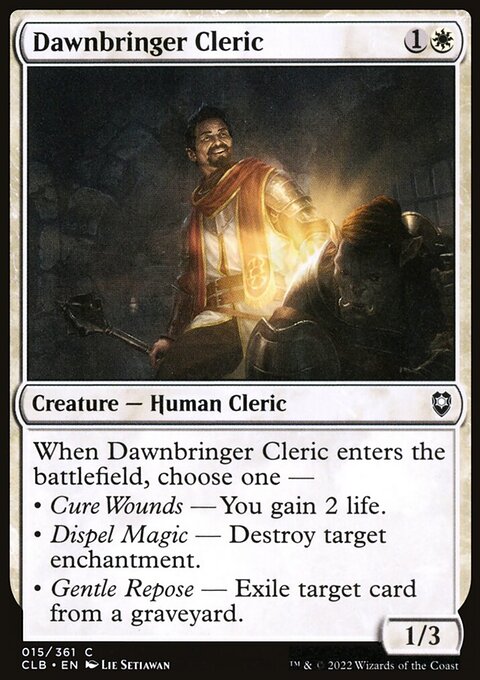 Dawnbringer Cleric [Commander Legends: Battle for Baldur's Gate]