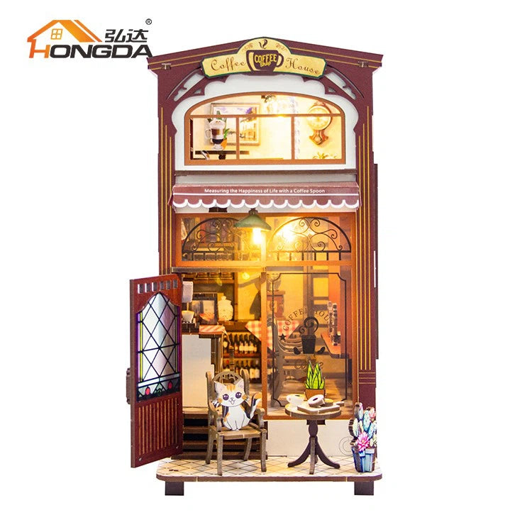 Cafe Book Nook 3D DIY Puzzle