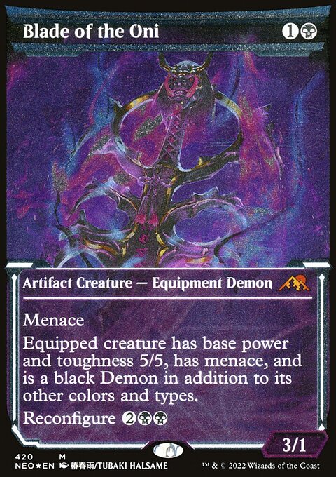 Blade of the Oni (Foil Etched) [Kamigawa: Neon Dynasty]