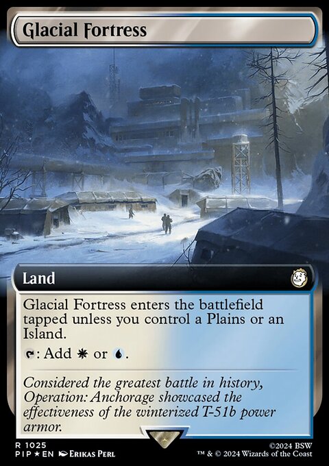 Glacial Fortress (Extended Art) (Surge Foil) [Fallout]