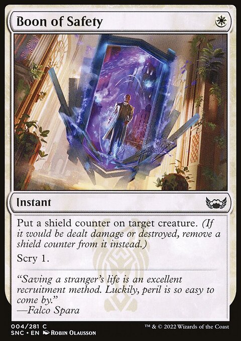 Boon of Safety [Streets of New Capenna]