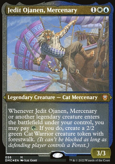 Jedit Ojanen, Mercenary (Foil Etched) [Dominaria United Commander]