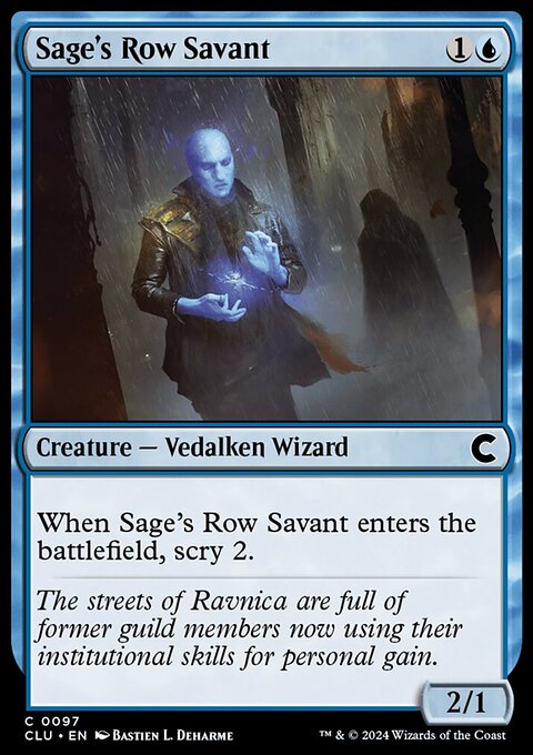 Sage's Row Savant [Ravnica: Clue Edition]