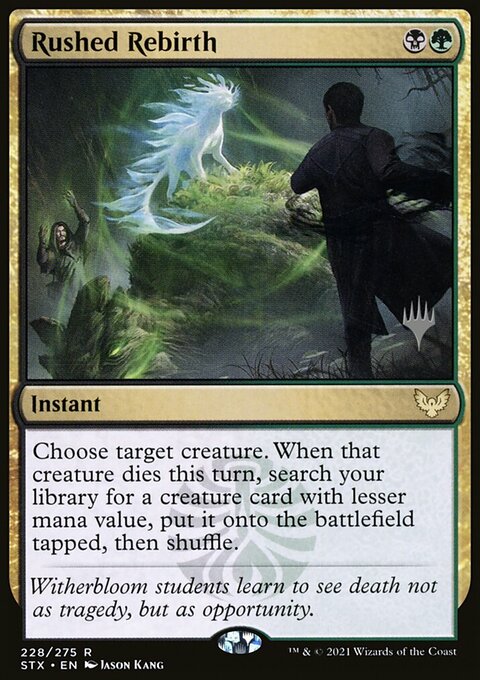 Rushed Rebirth (Promo Pack) [Strixhaven: School of Mages Promos]